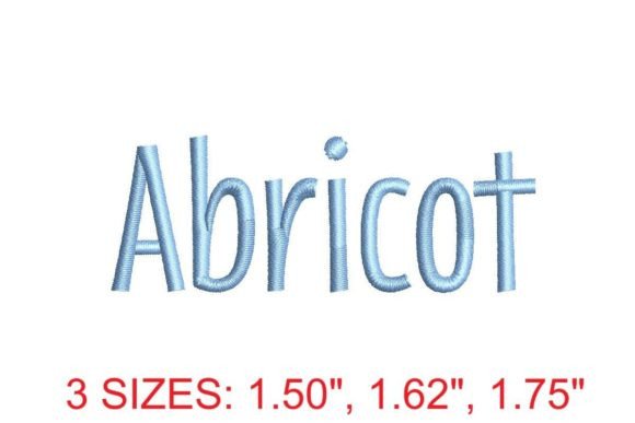 Abricot Embroidery Font Review