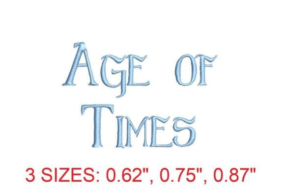 Age of Times Font Embroidery Review