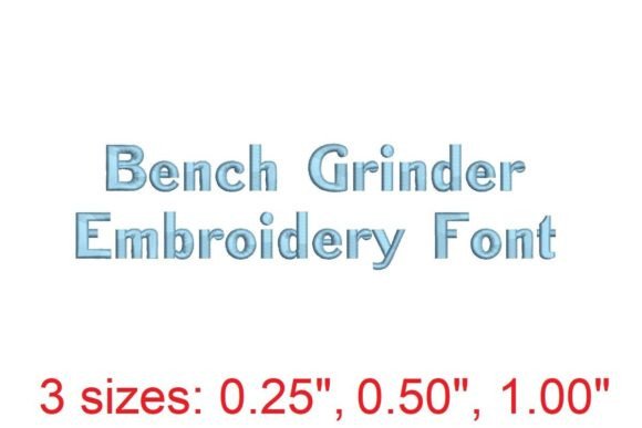 Bench Grinder Embroidery Font Review