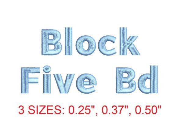 Block Five Bold Embroidery Font Review