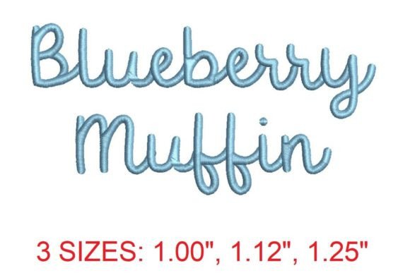 Blueberry Muffin Embroidery Font Review