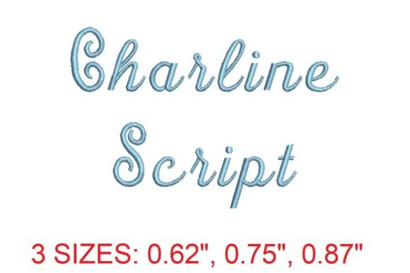 Charline Script Font Review for Embroidery Sellers