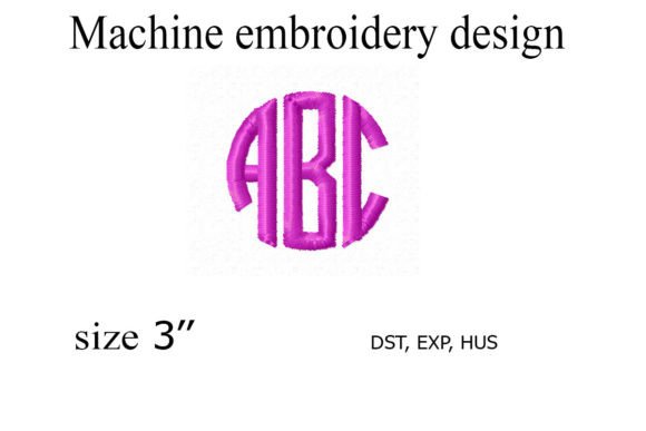 Circle Monogram Embroidery Design Review