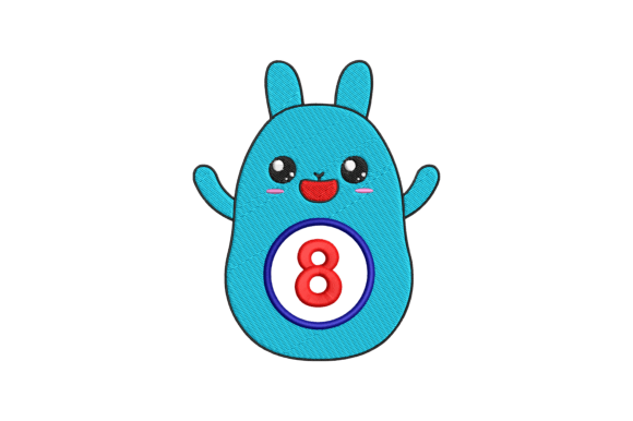 Cute Rabbit Number 8 Embroidery Review