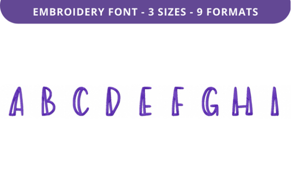Ease My Mind Font Uppercase a to I Review