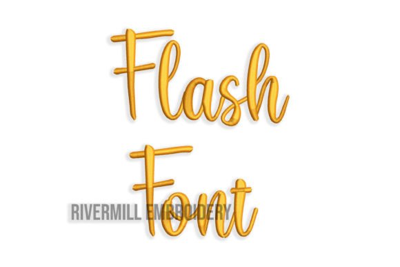 Flash Font Embroidery Review for Etsy