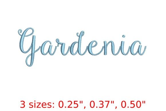 Gardenia Embroidery Font Review