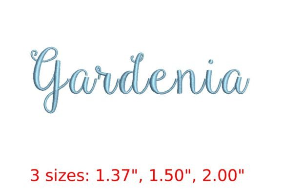 Gardenia Font Embroidery Design Review