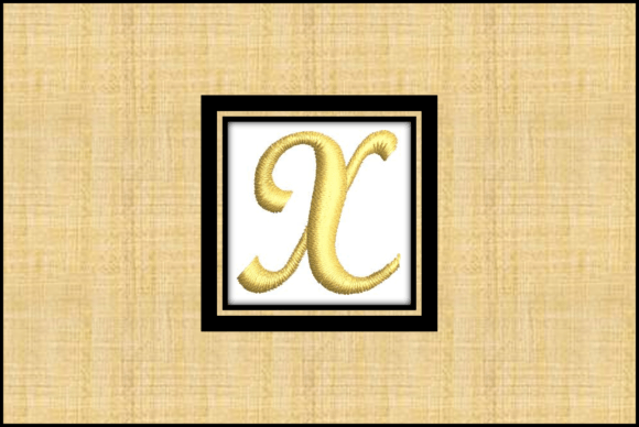 Gold Letter X Embroidery Review