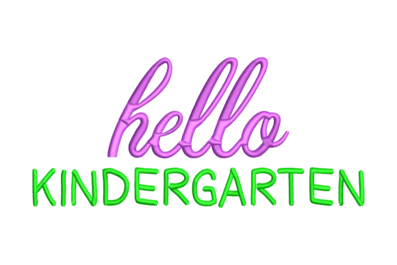Hello Kindergarten Embroidery Design Review