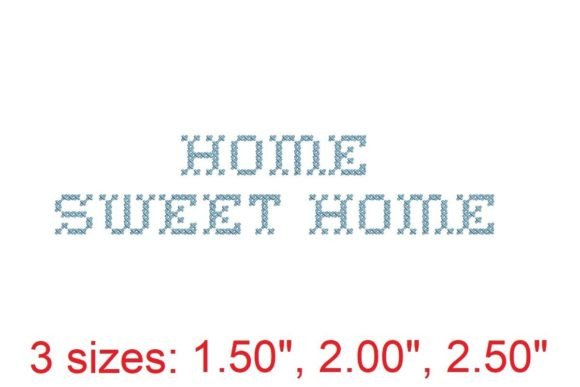 Home Sweet Home Embroidery Font Review