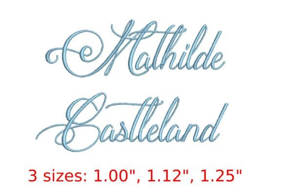 Mathilde Castleland Embroidery Font Review