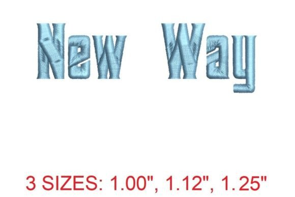 New Way Embroidery Font Review
