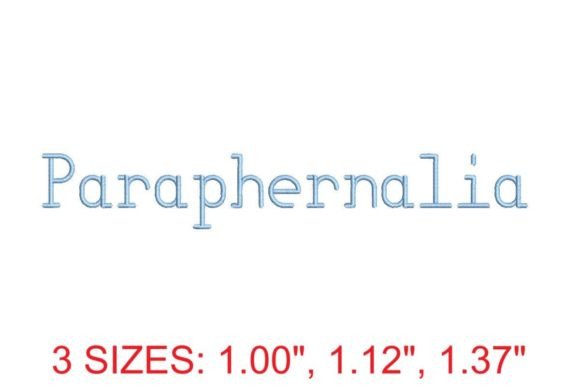 Paraphernalia Embroidery Font Review